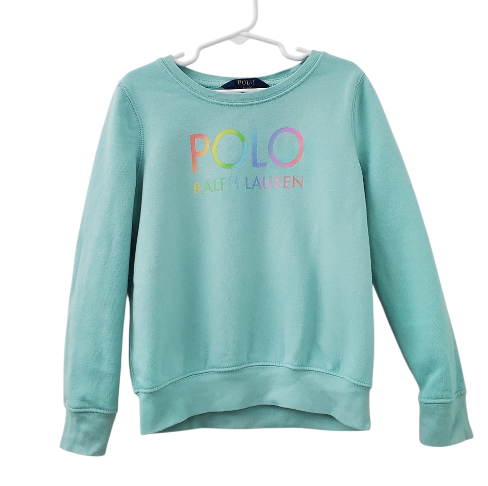 Polo by Ralph Lauren Kids Aqua Logo Sweatshirt (6X)